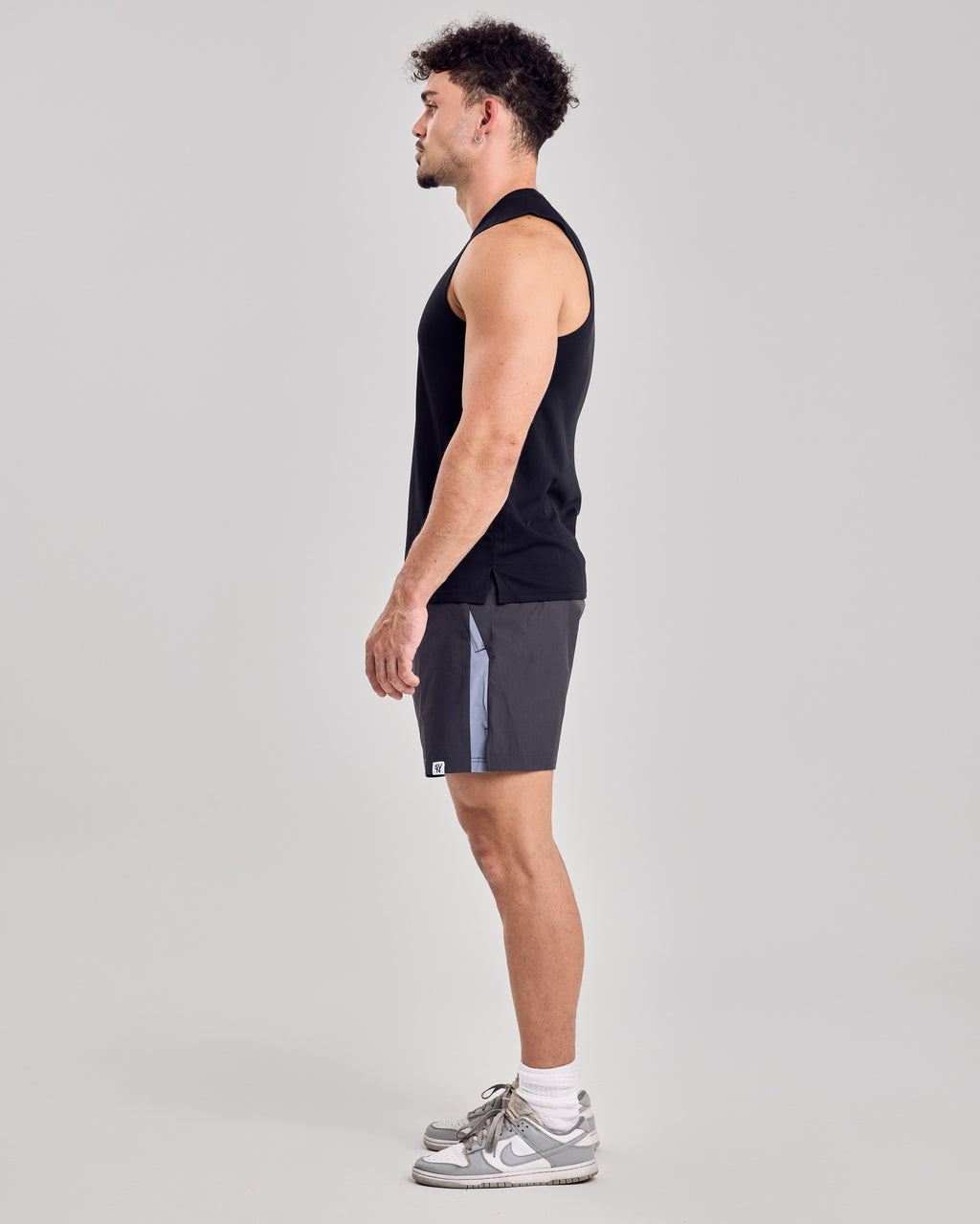 Premium Mesh Tank Top — Jet Black