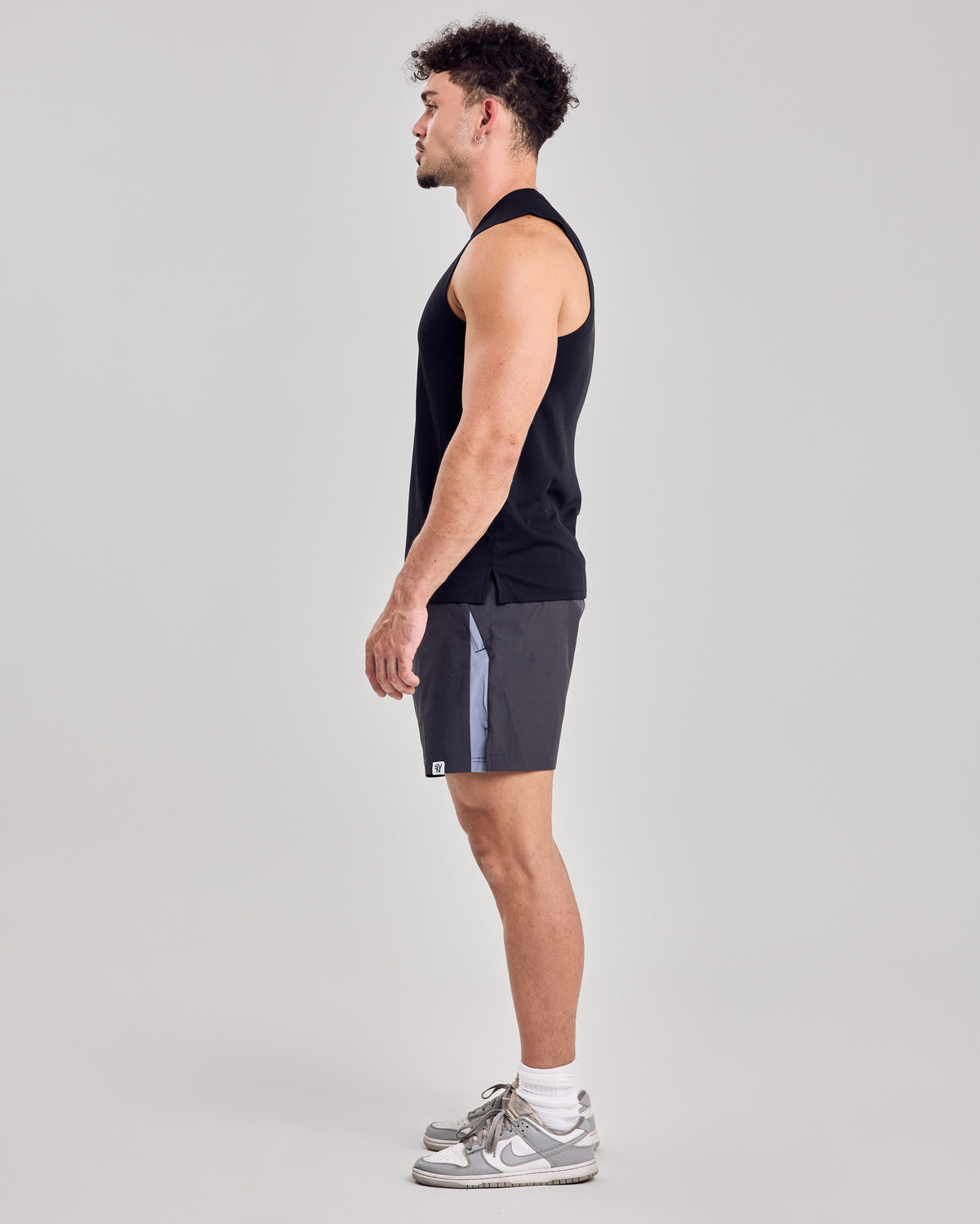 Premium Mesh Tank Top — Jet Black