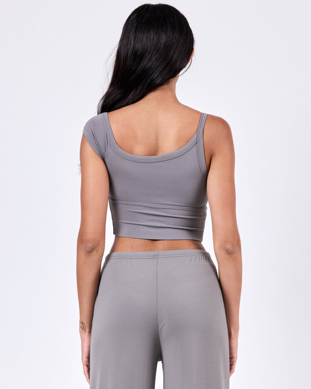 Ivy Cropped Top — Classic Gray