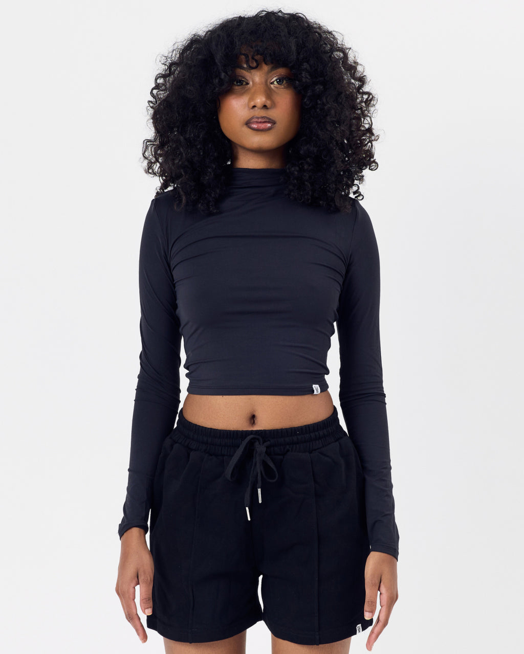 Line Long Sleeve Top — Jet Black
