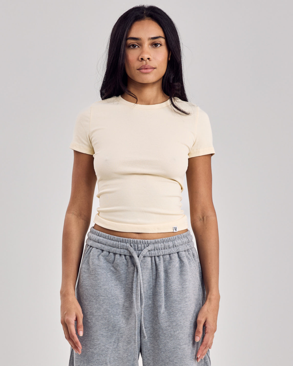 Regular Fitted Cotton T-Shirt — Butter