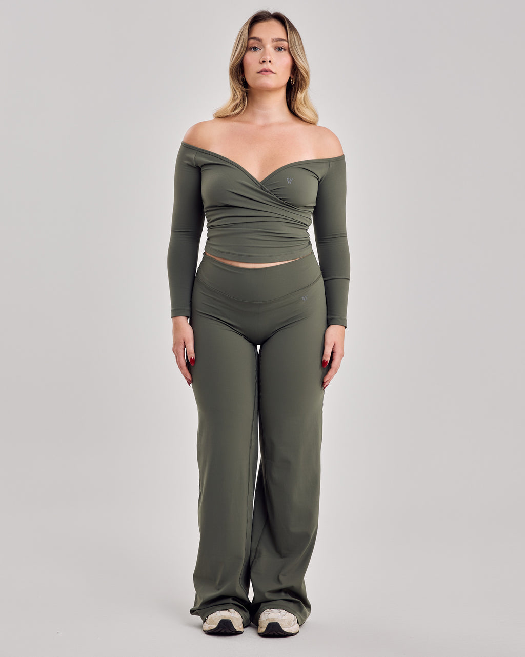 Serenity Wide Leg Pants — Sage Green