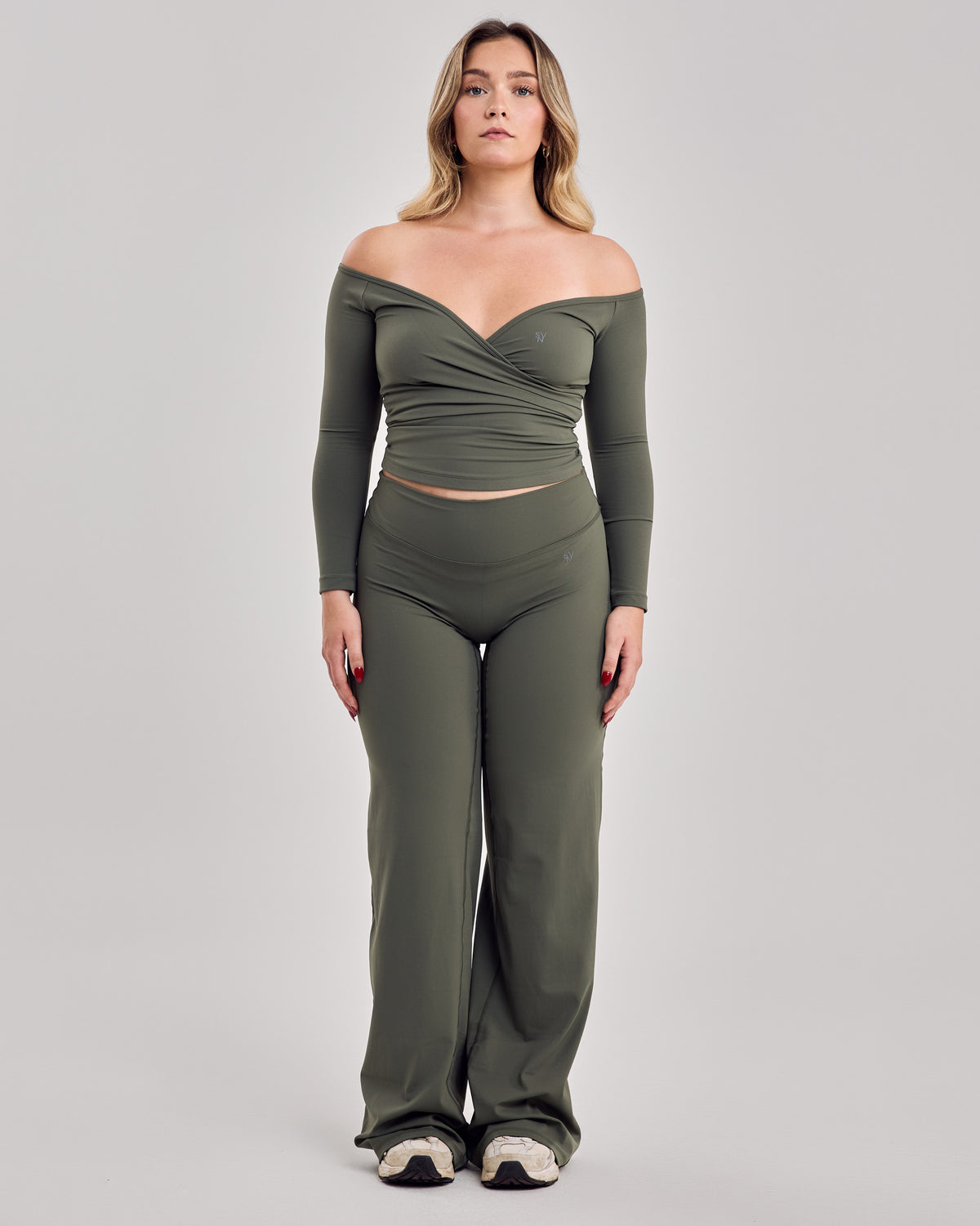 Serenity Wide Leg Pants — Sage Green