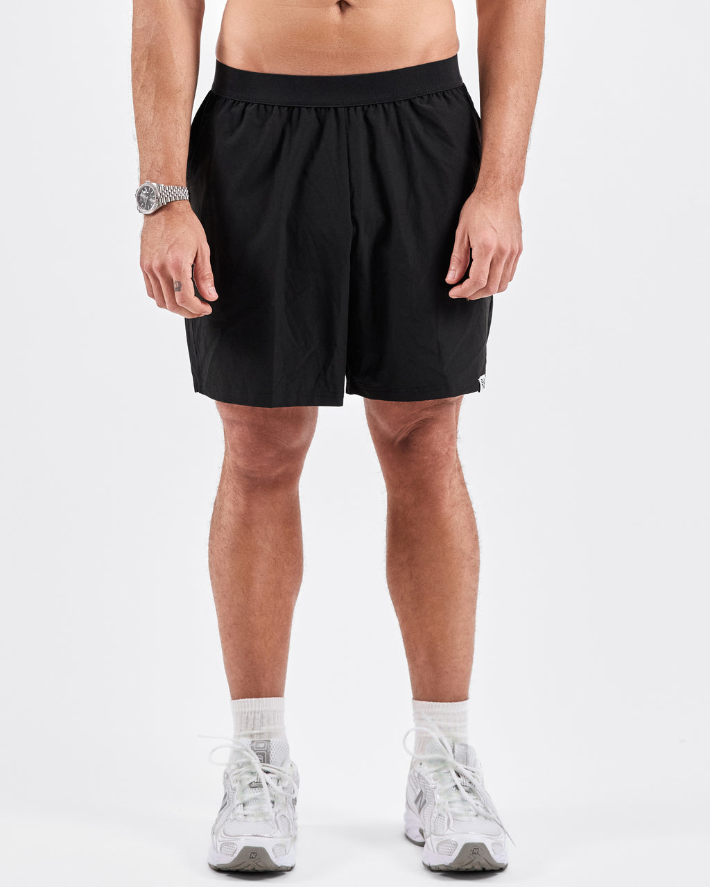 5" Laceless Shorts — Jet Black