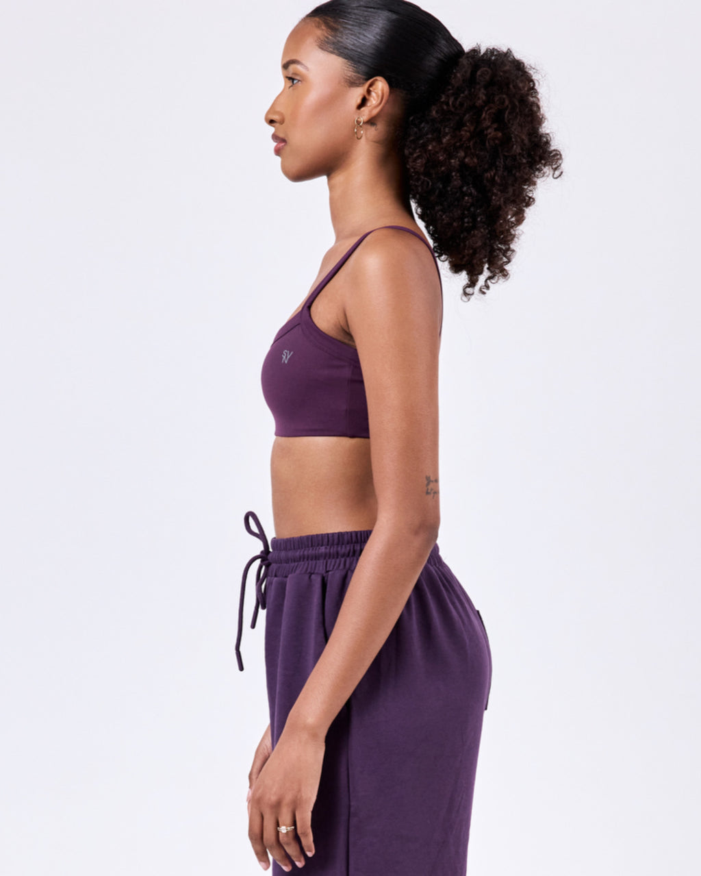 Varsity Classic Bra — Plum
