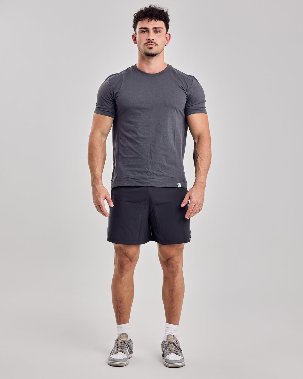 Structured Fitted T-Shirt — Leach Gray