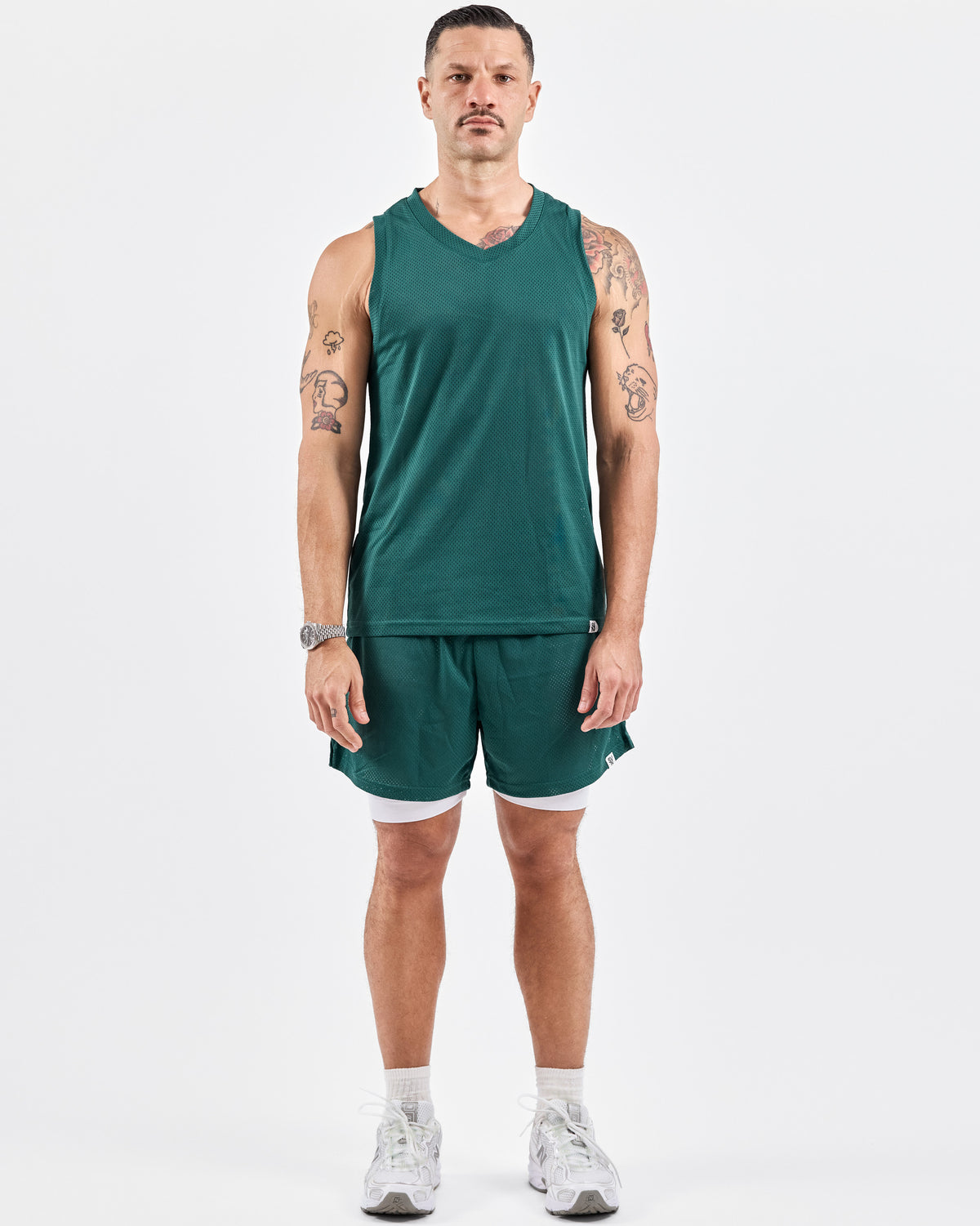 1994 Mesh Tank Top — Emerald Green
