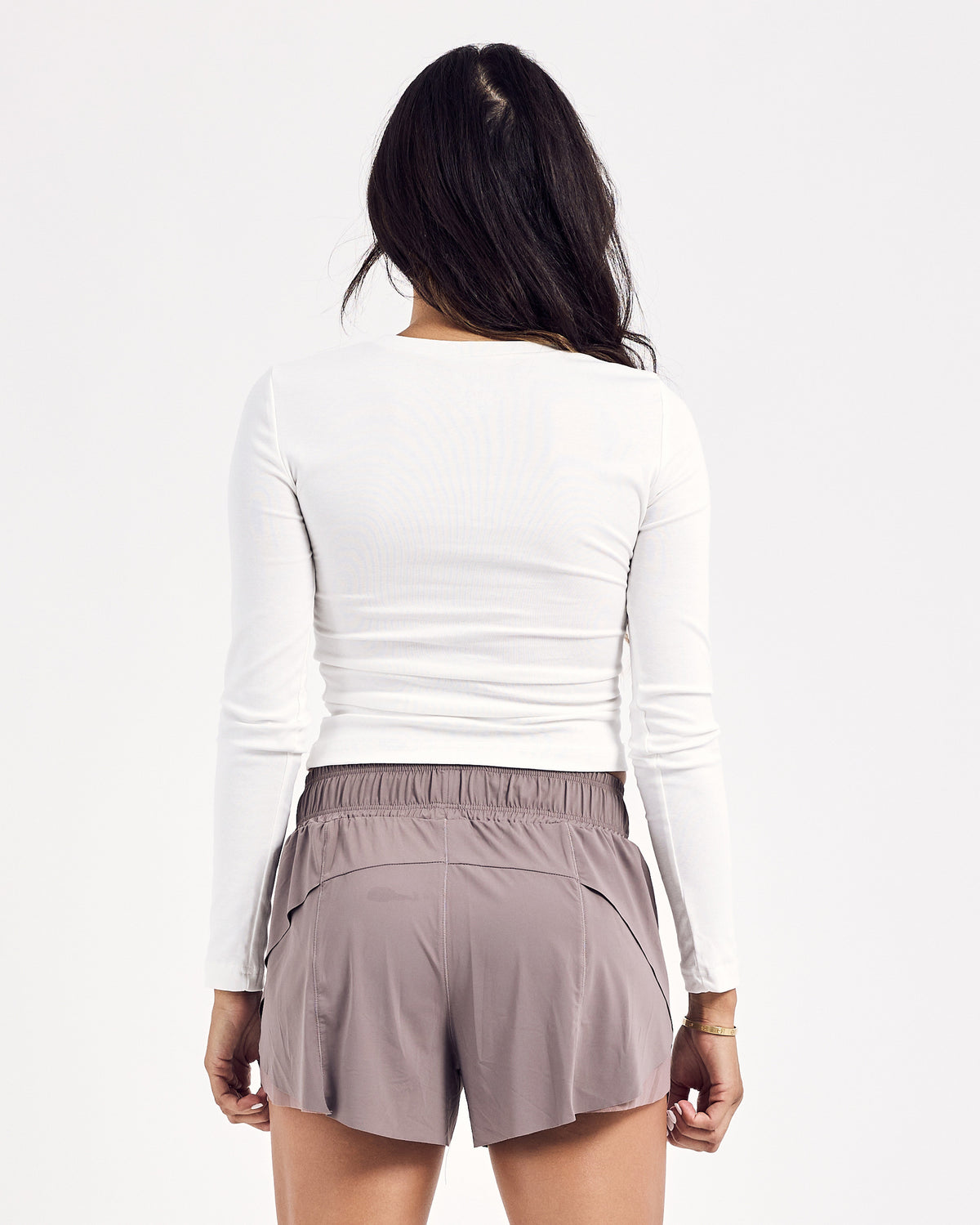 Cotton Long Sleeve Top — Cloud White