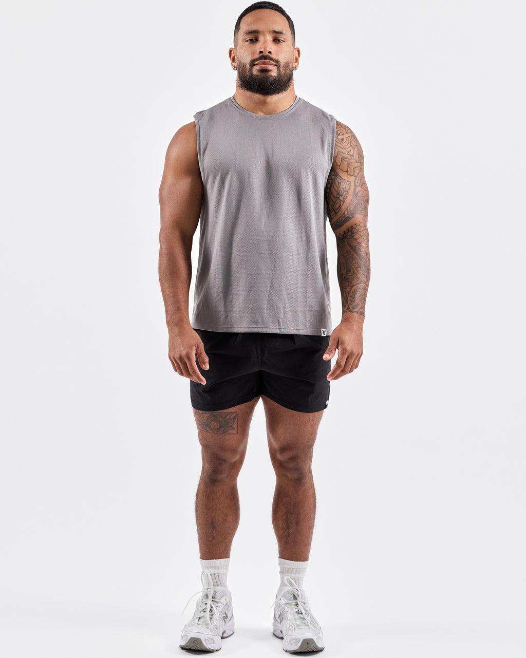 Quick Dry Mesh Tank Top — Gray