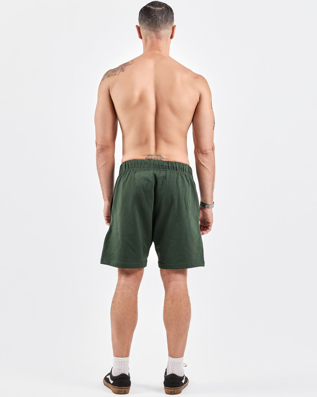 Unisex Essential Oversized Shorts — Forest Green
