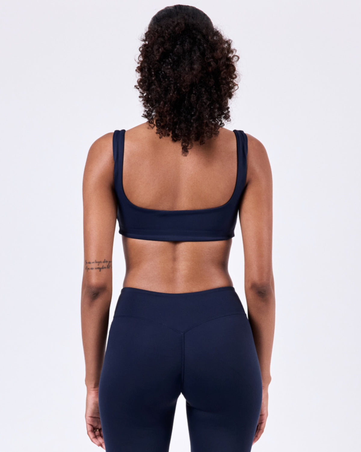 Solstice Square Neck Bra — Navy