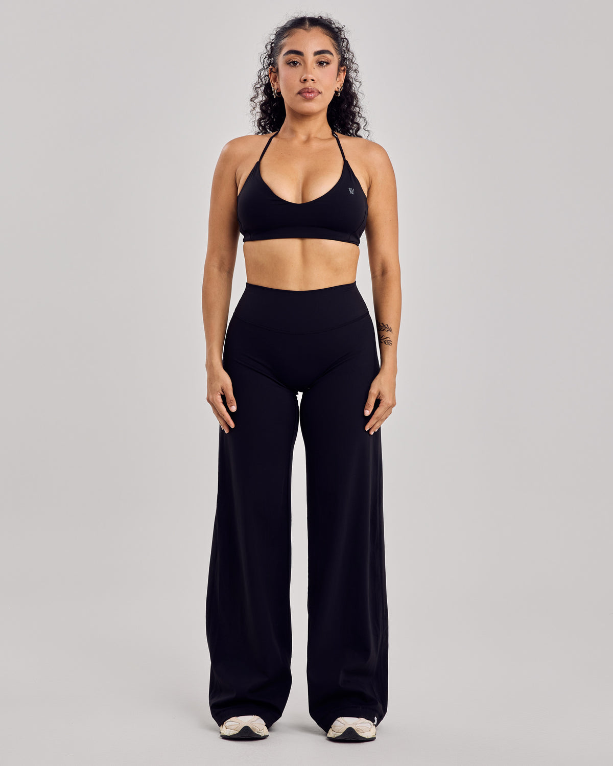 Nova Wide Leg Pants — Jet Black