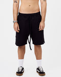 Premium Heavy Cotton Shorts — Jet Black