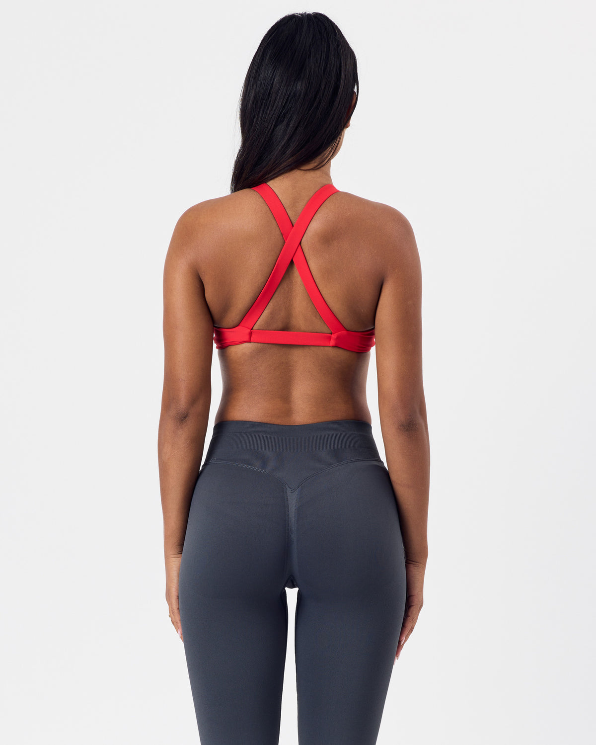 Twisted Front Bra — Racing Red