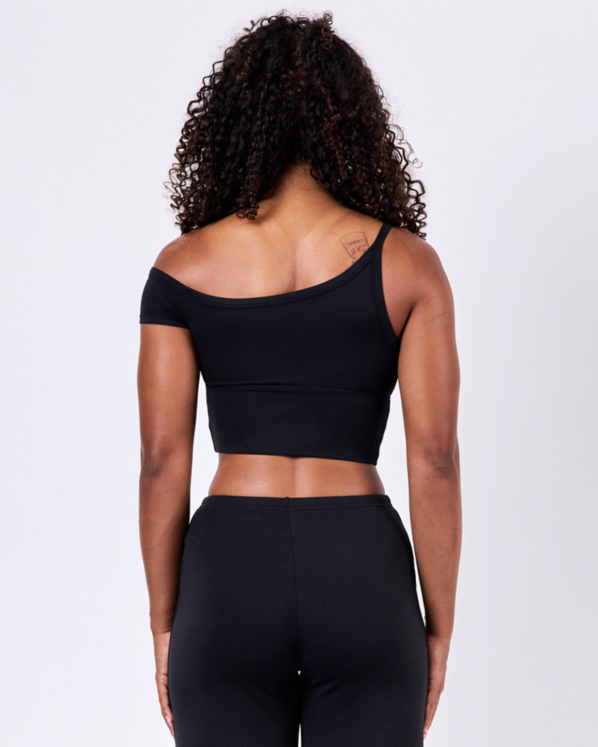 Ivy Cropped Top — Jet Black
