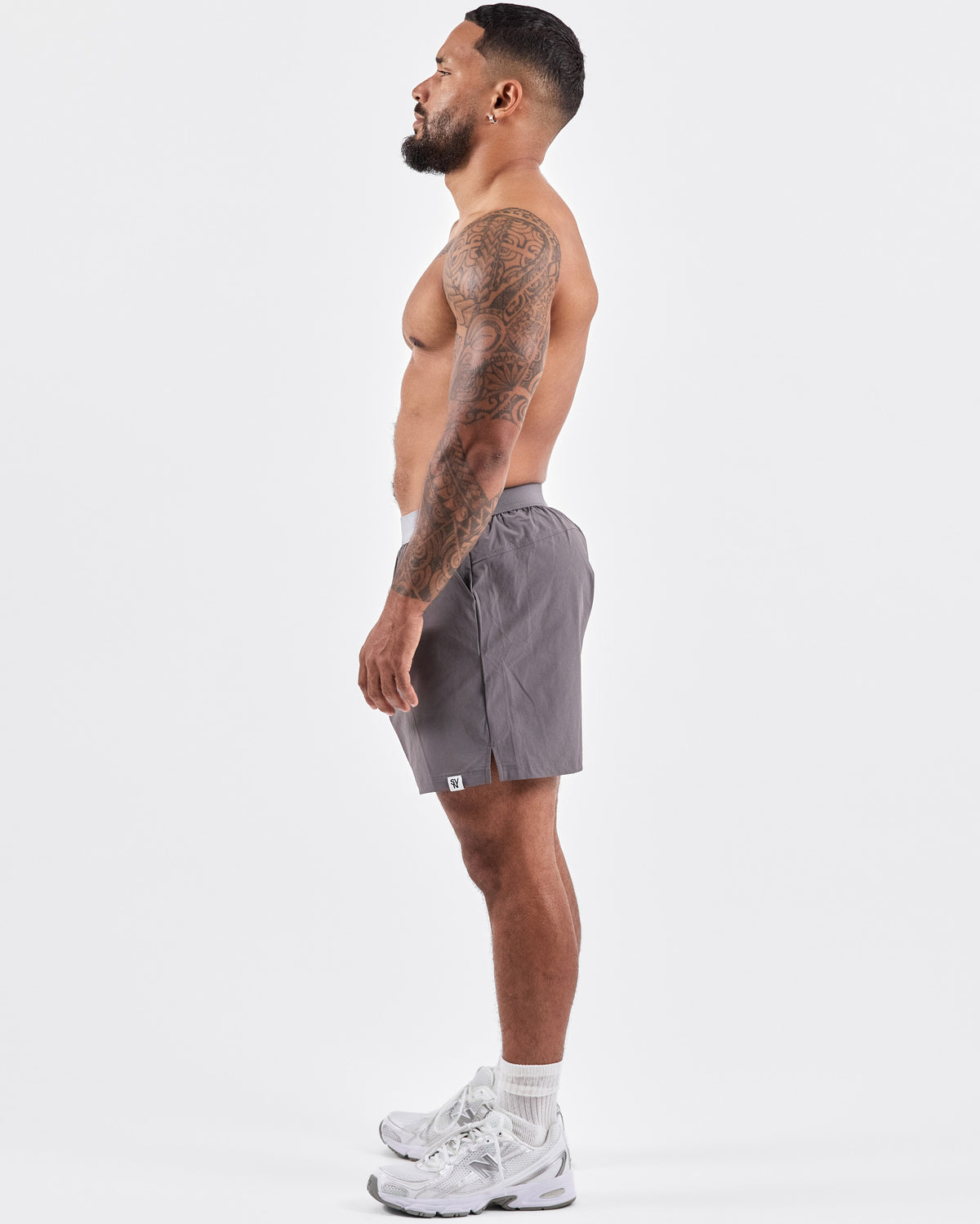 5" Laceless Shorts — Gray