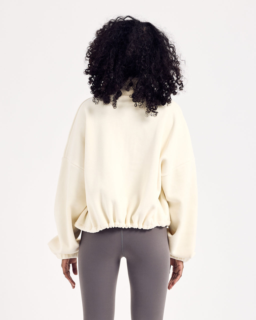 Adjustable Winter Sweater — Milky White