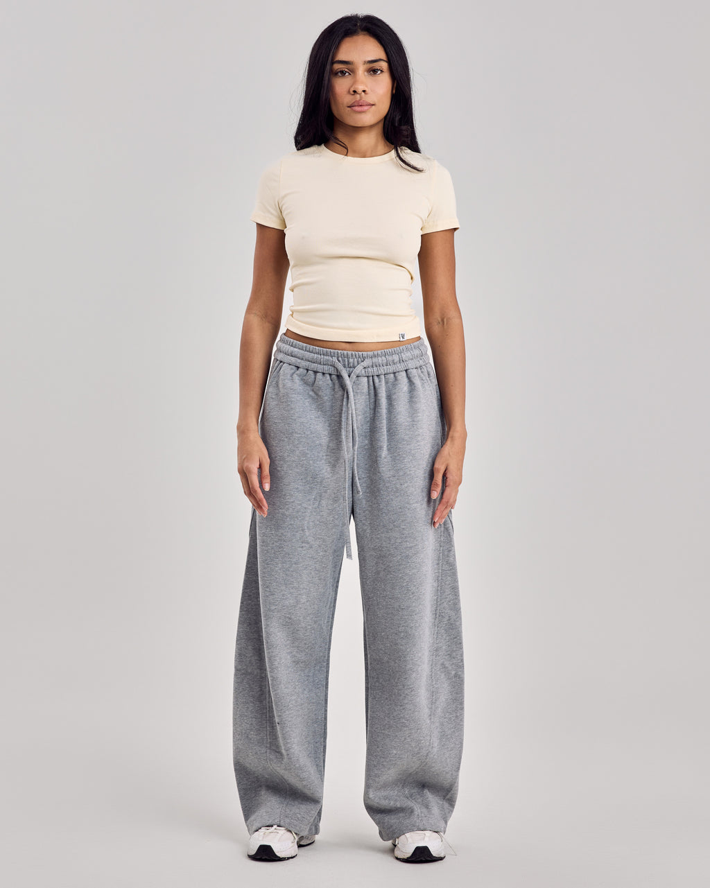 Barrel Jogger Pants — Mid Gray