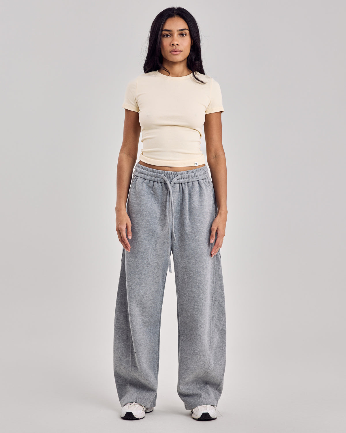 Barrel Jogger Pants — Mid Gray