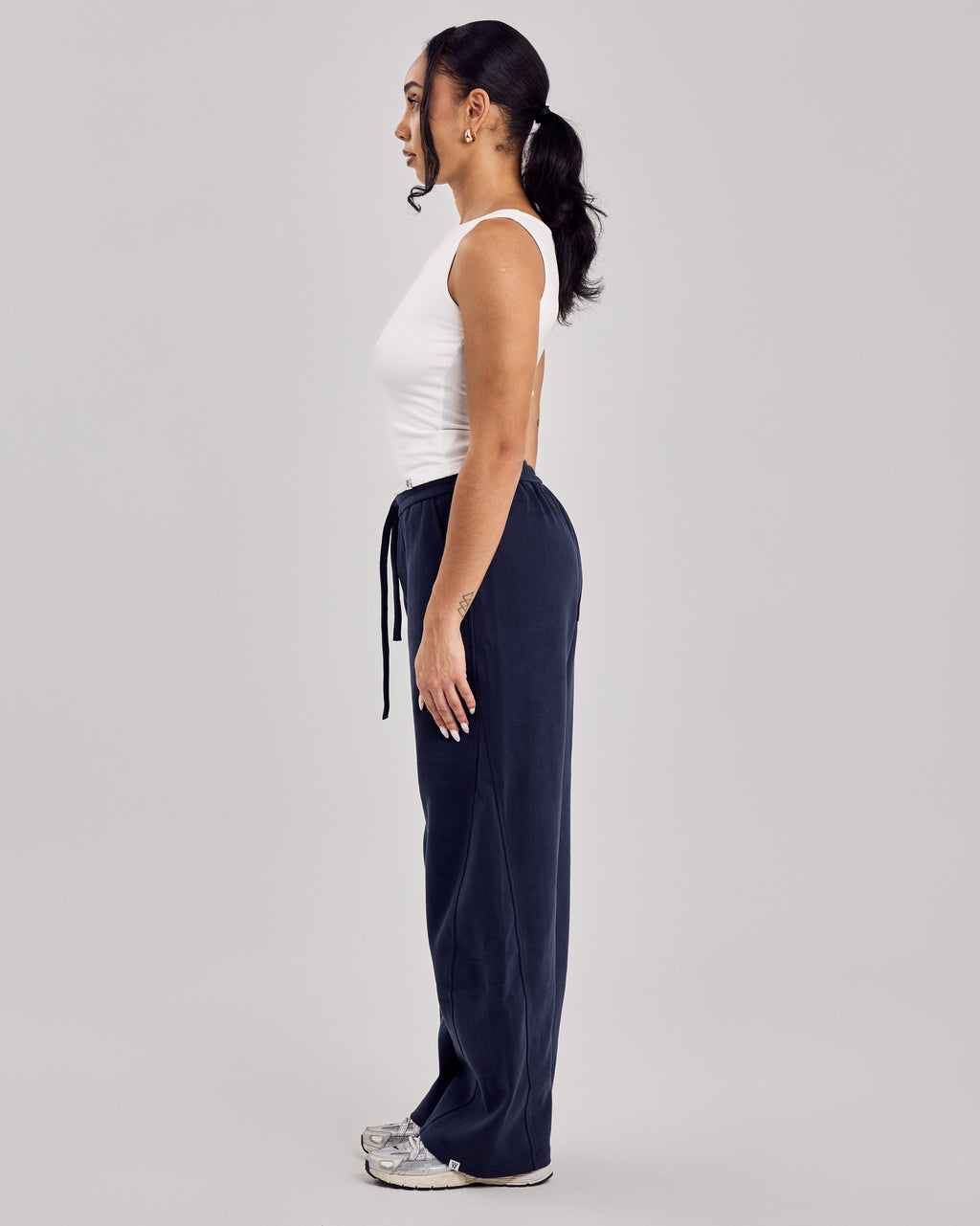 Barrel Jogger Pants — Muted Navy