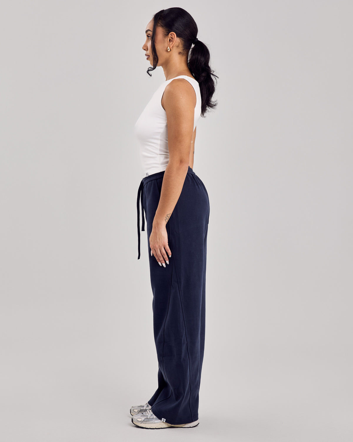 Barrel Jogger Pants — Muted Navy