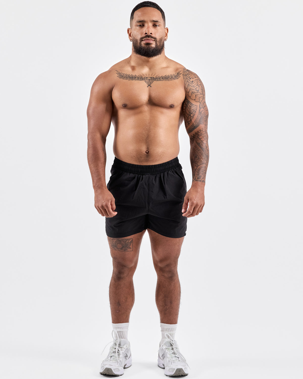4" Running Shorts — Jet Black