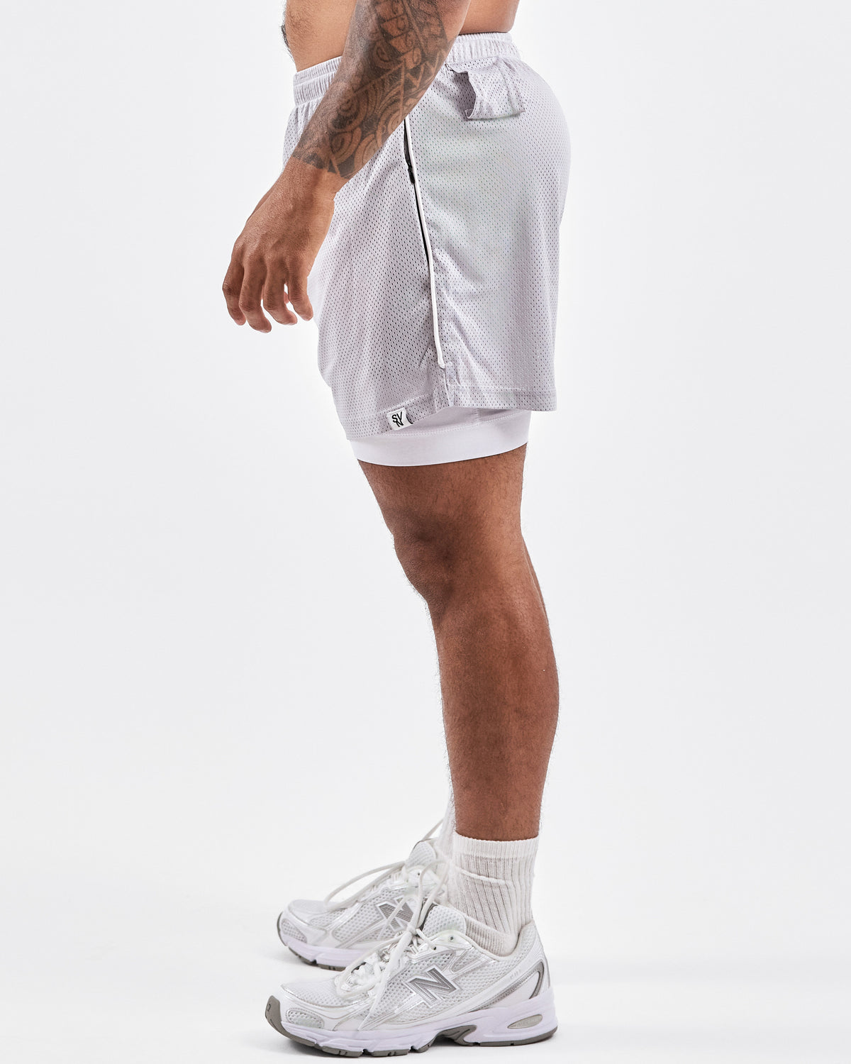 1994 Mesh Shorts — Muted Gray