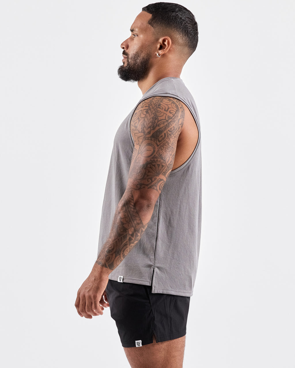 Quick Dry Mesh Tank Top — Gray