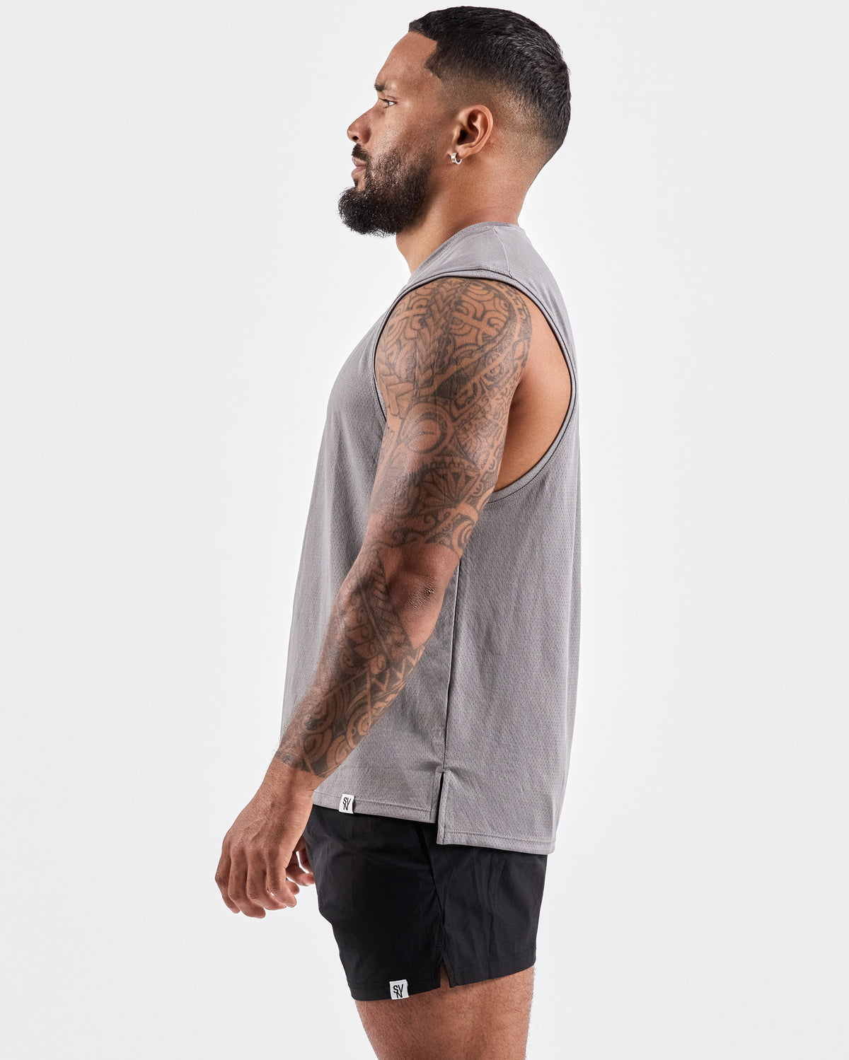 Quick Dry Mesh Tank Top — Gray