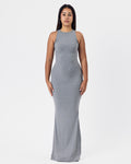 Ribbed Cotton Maxi Dress 1 — Fog Gray