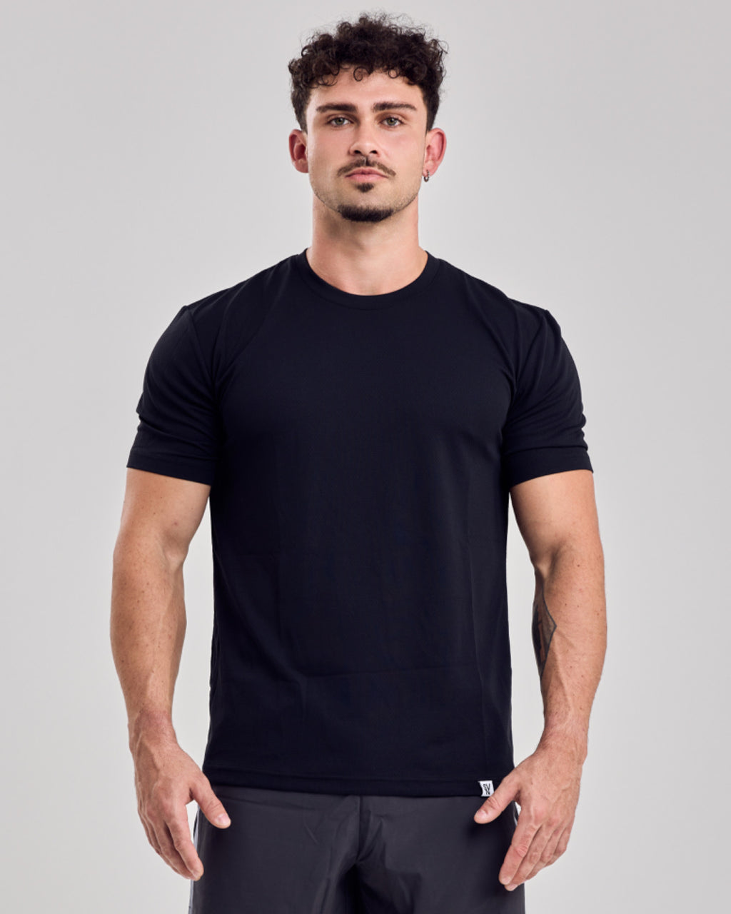 Premium Mesh T-Shirt — Jet Black