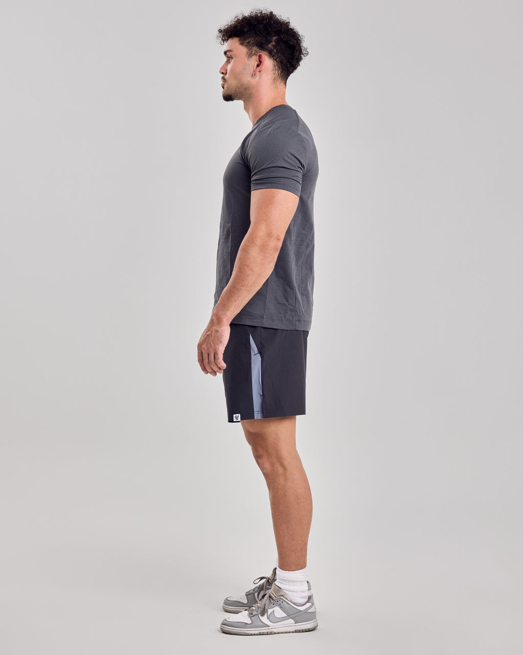 Structured Fitted T-Shirt — Leach Gray