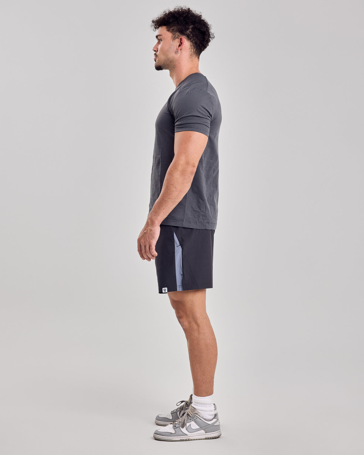 Structured Fitted T-Shirt — Leach Gray