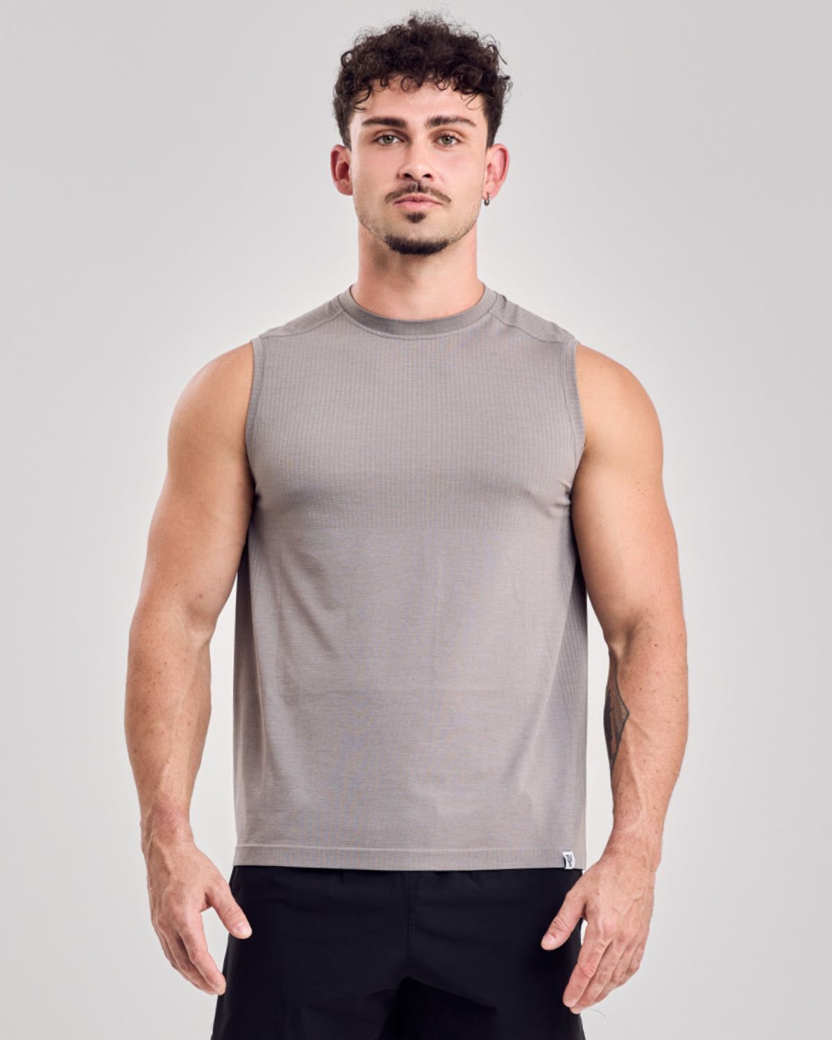 Tank Top Fitted Jersey — Greige
