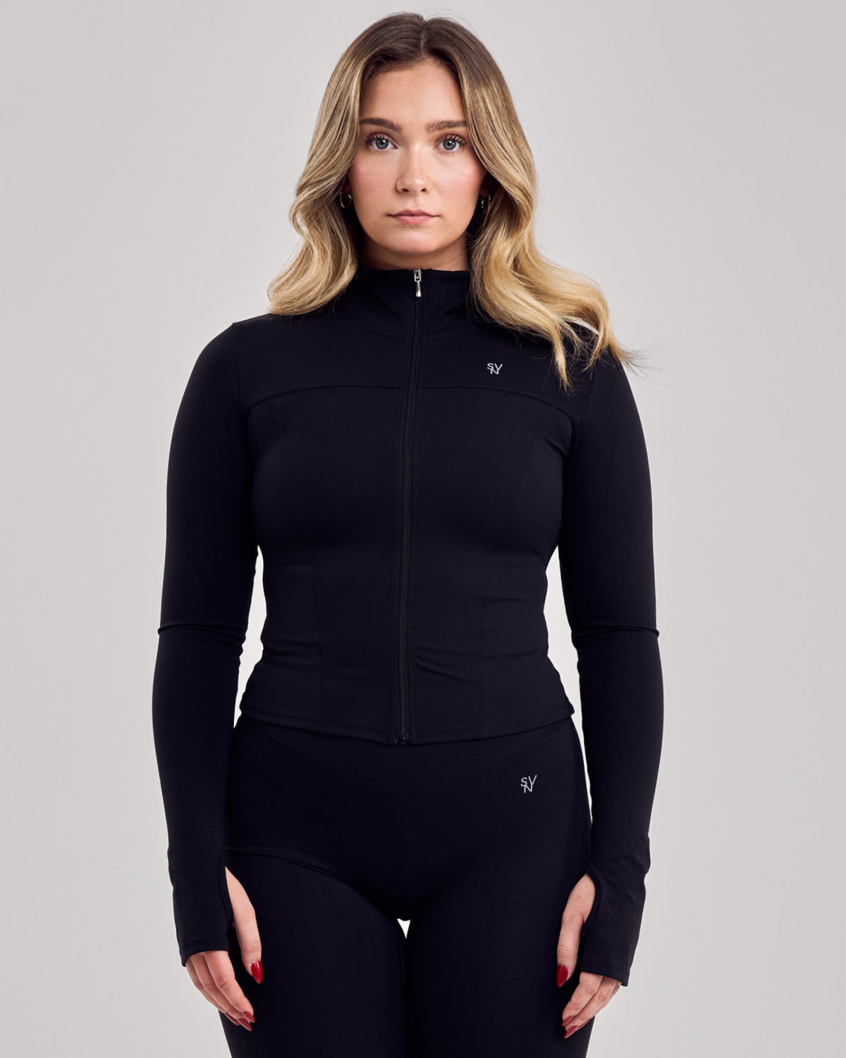 Varsity Fitted Jacket — Jet Black