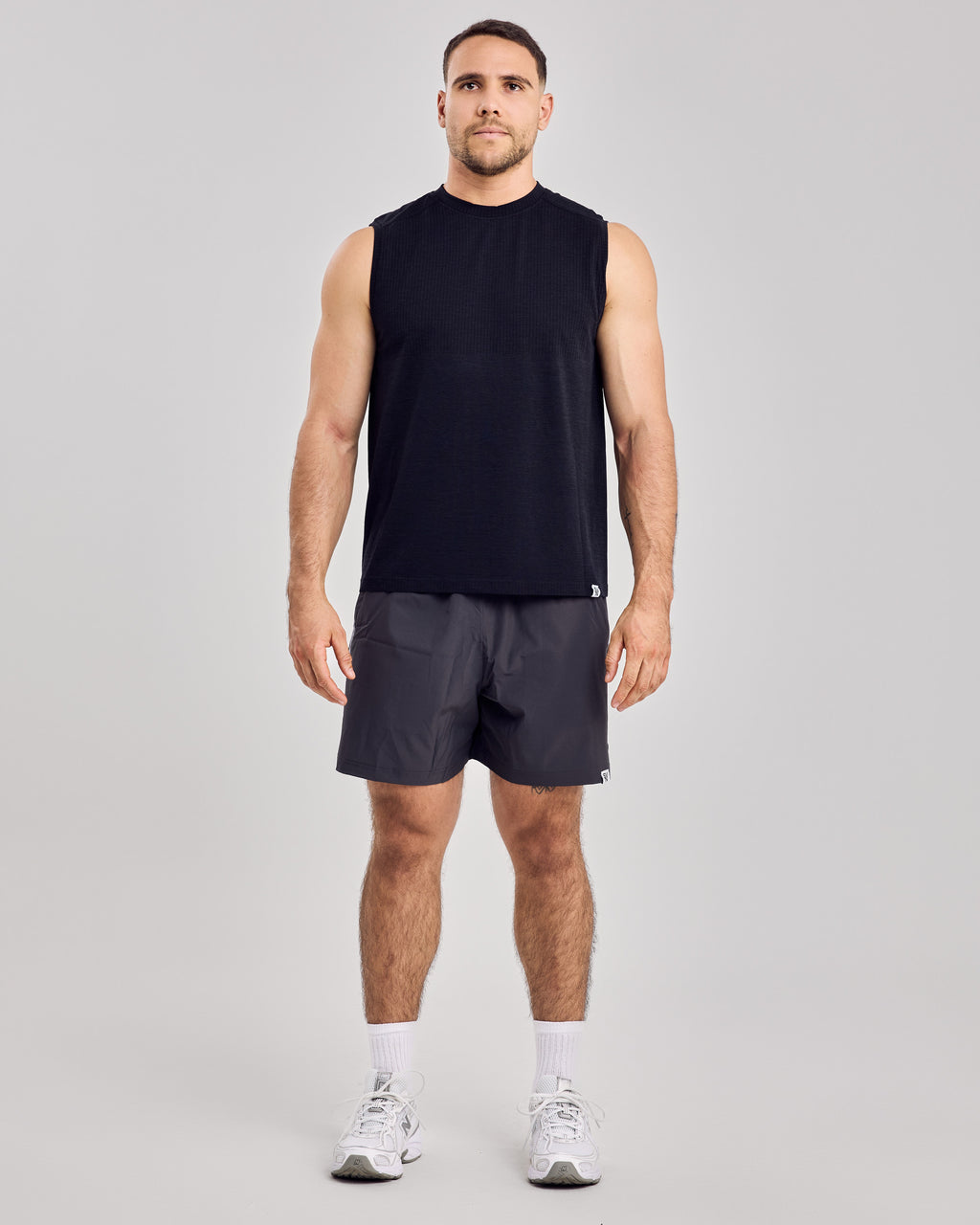 Tank Top Fitted Jersey — Jet Black