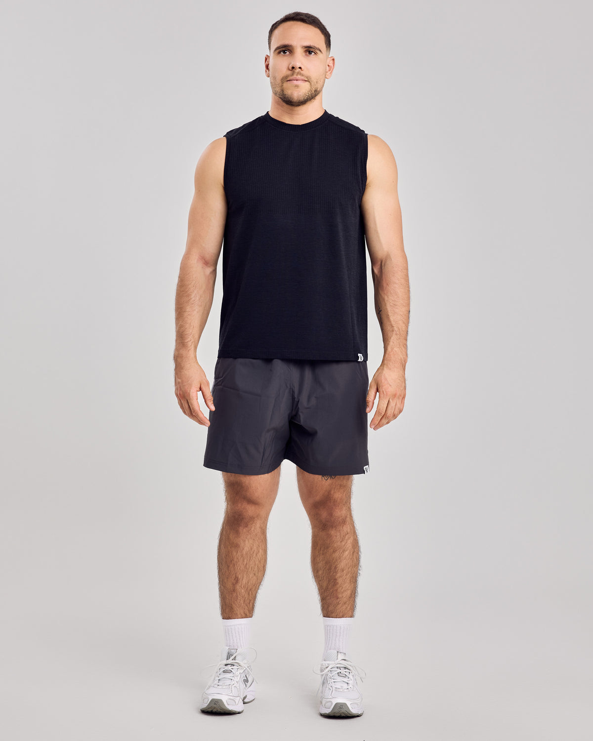 Tank Top Fitted Jersey — Jet Black