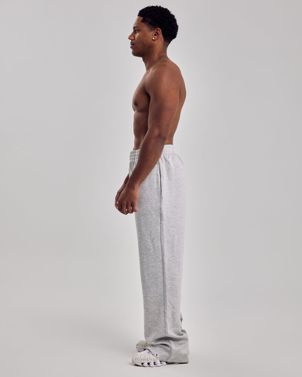 Comfort Oversized Jogger Pants — Light Gray