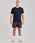 Structured Fitted T-Shirt — Jet Black