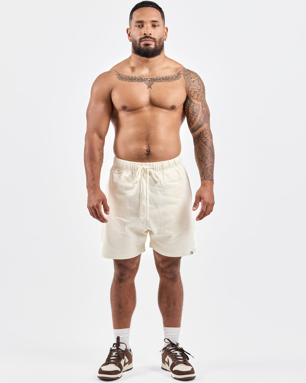 Unisex Essential Oversized Shorts — Milk