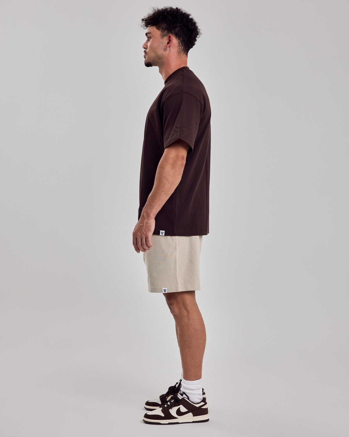 305 Oversized Cotton T-Shirt — Warm Brown