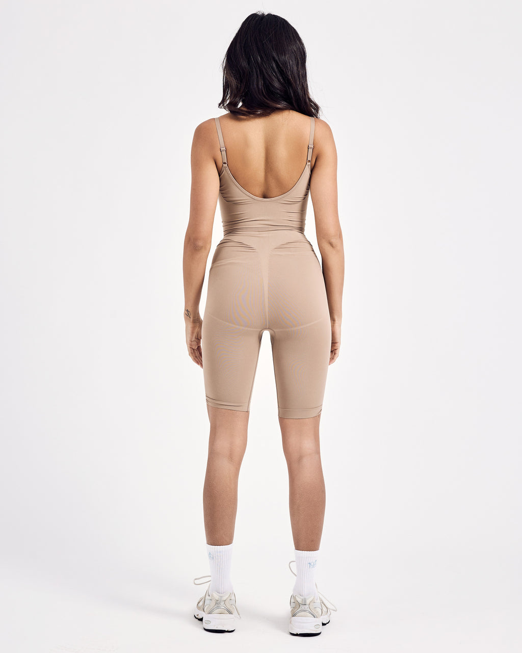 Mid-thigh Body Shaper — Nude Beige