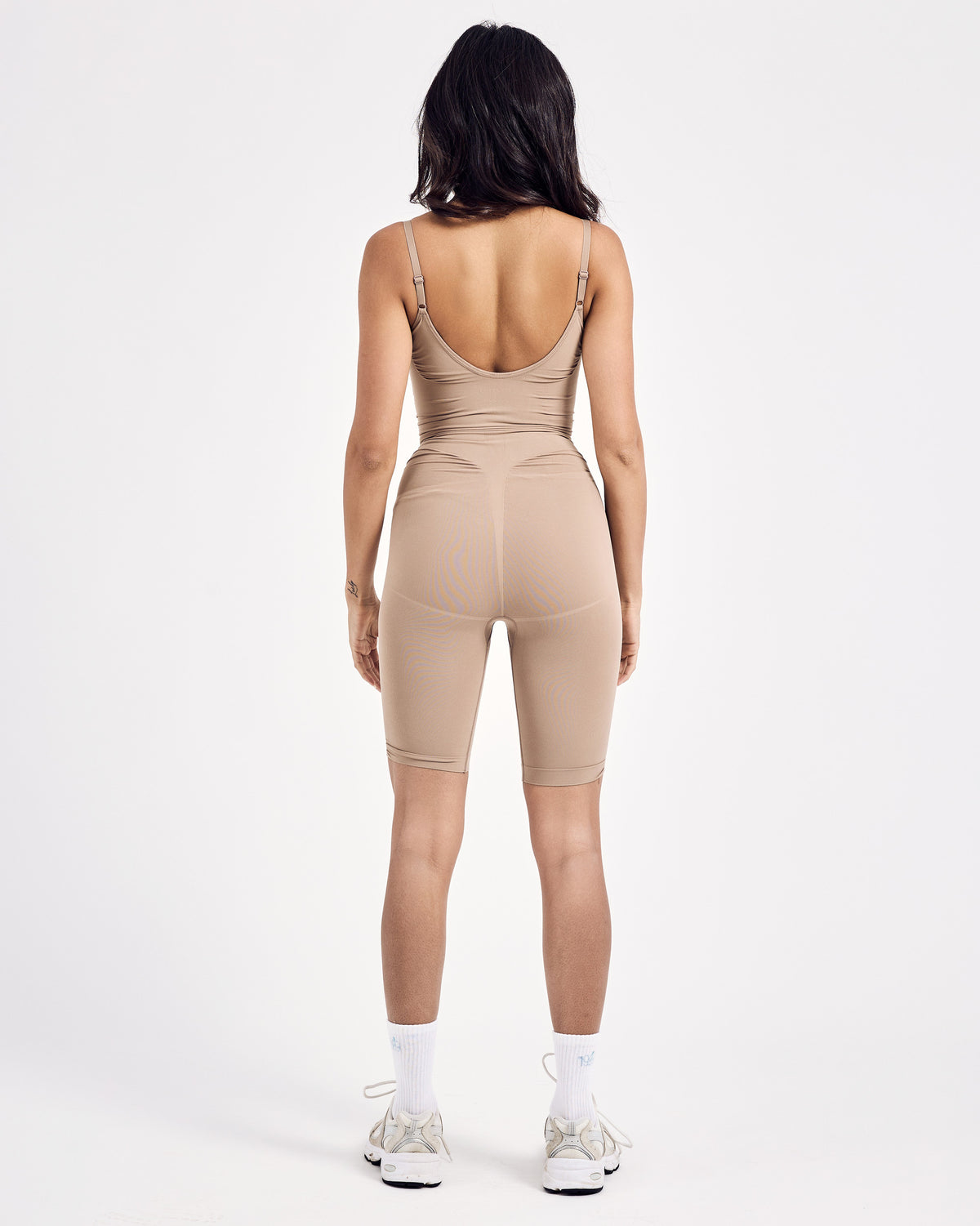 Mid-thigh Body Shaper — Nude Beige