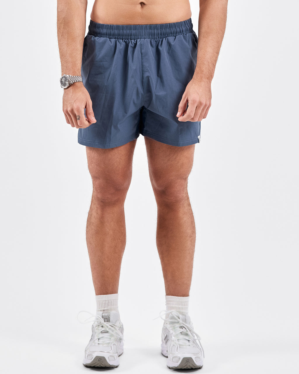 4" Running Shorts — Blue