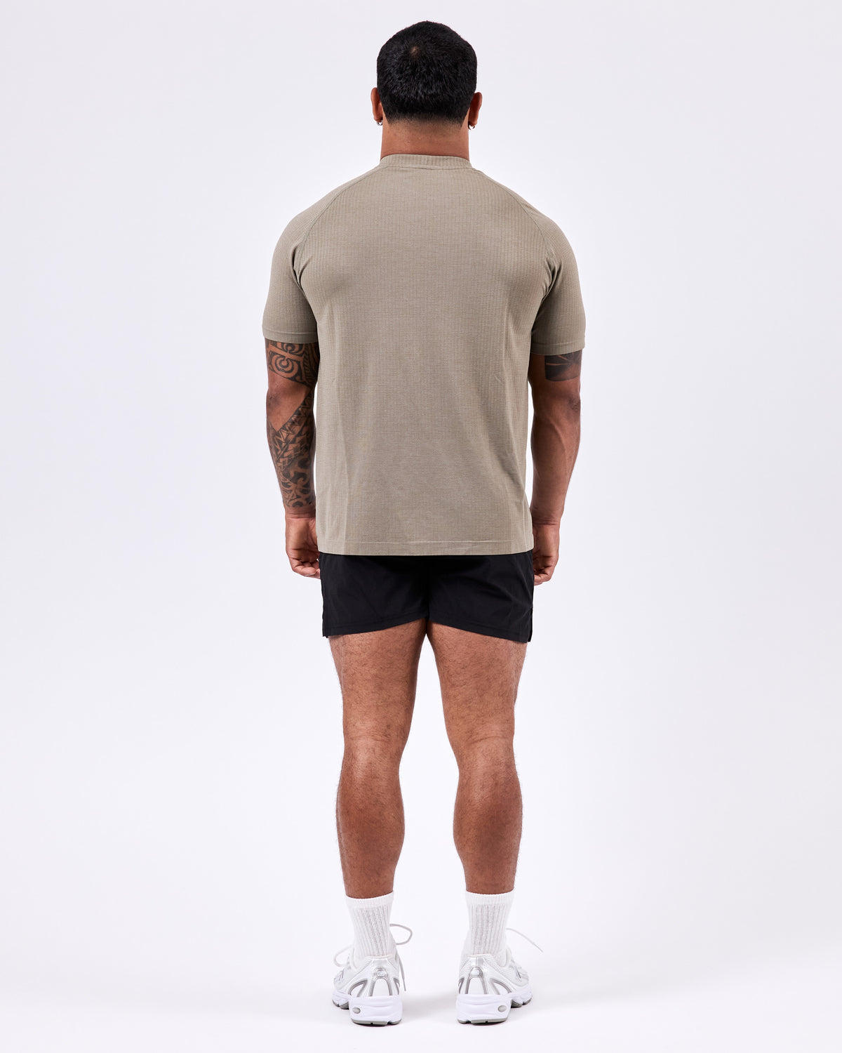 Short Sleeve Fitted Jersey — Olive