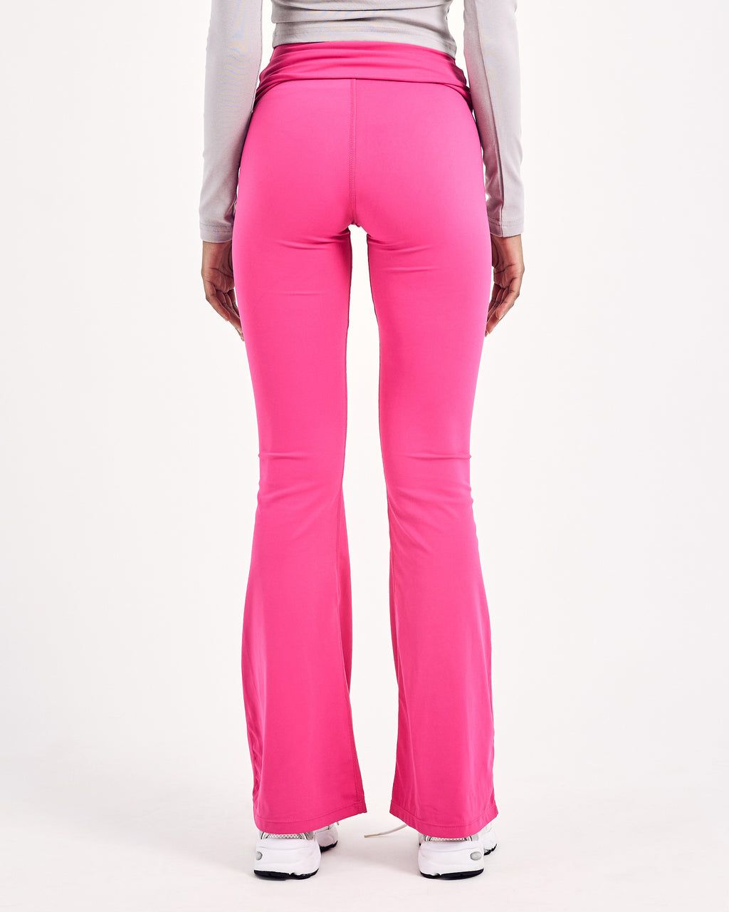 2 in 1 Flared Jumpsuit — Hibiscus Pink