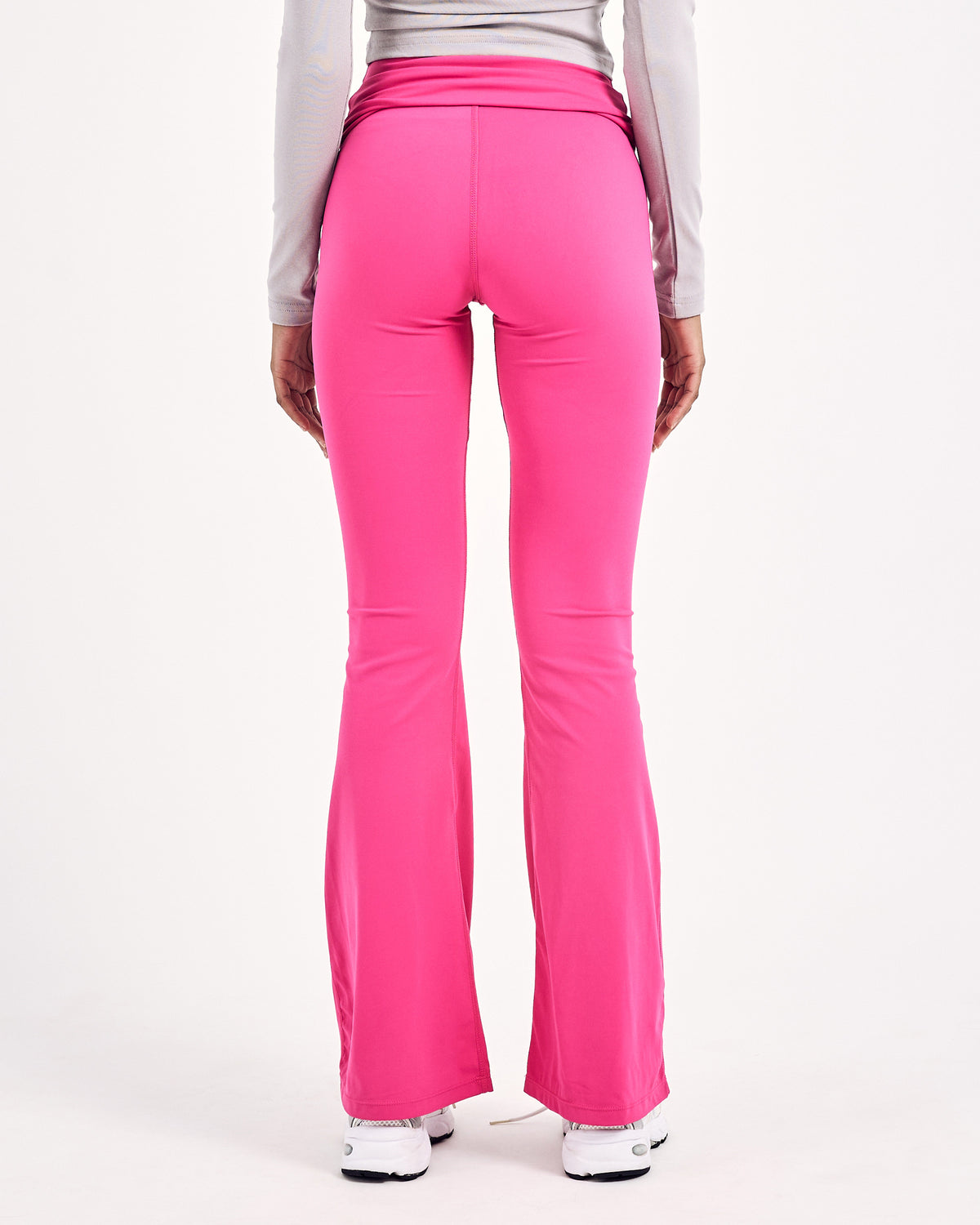 2 in 1 Flared Jumpsuit — Hibiscus Pink