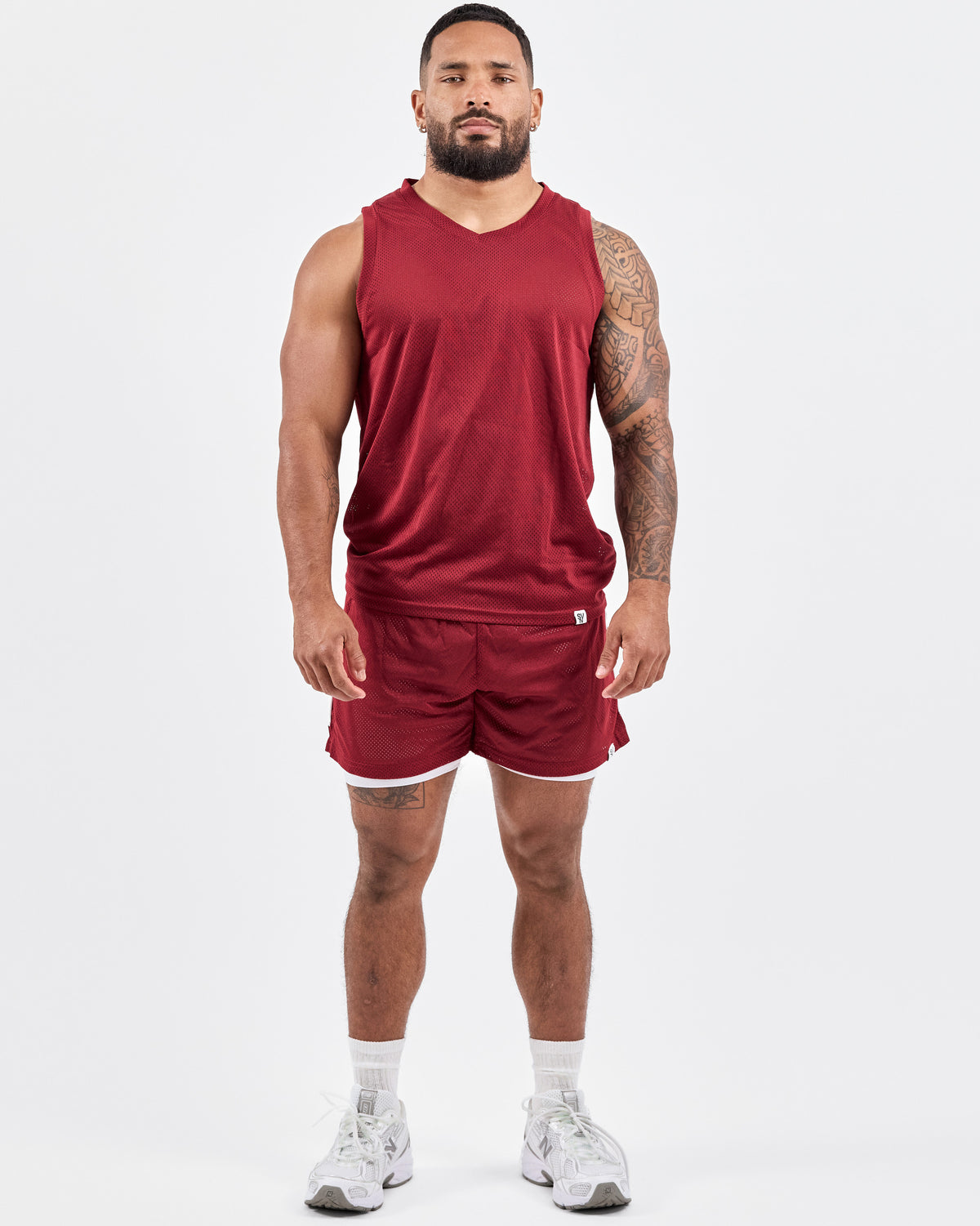 1994 Mesh Tank Top — Dark Red