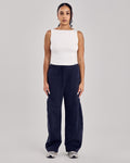 Barrel Jogger Pants — Muted Navy