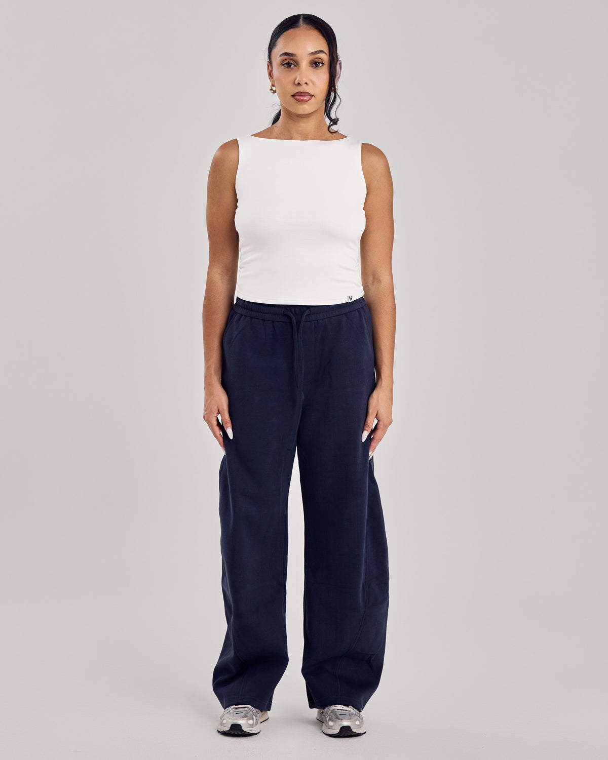 Barrel Jogger Pants — Muted Navy